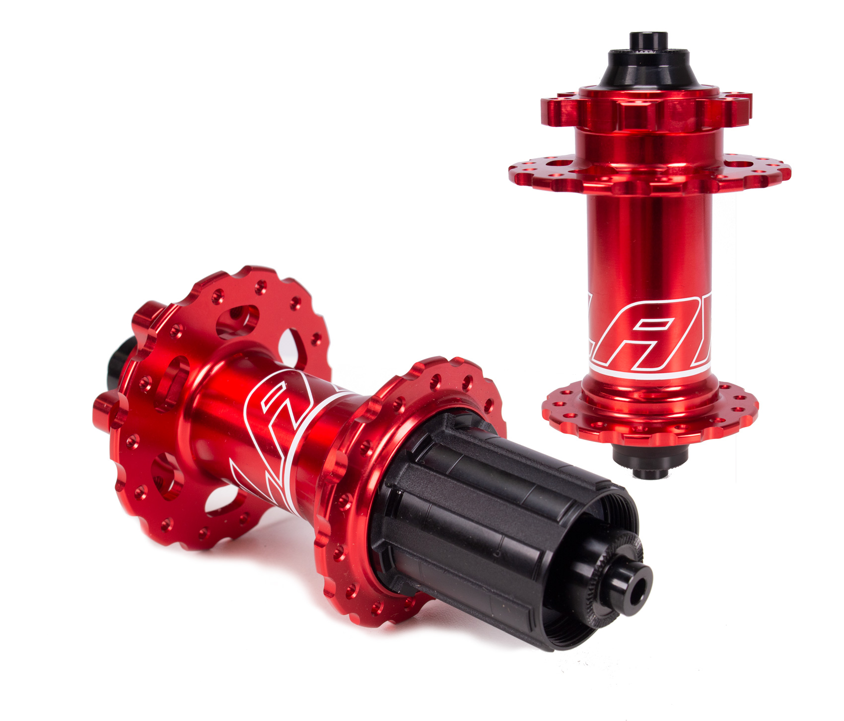 Par de cubo mtb flay arc 28 furos rolamentado - mli vermelho