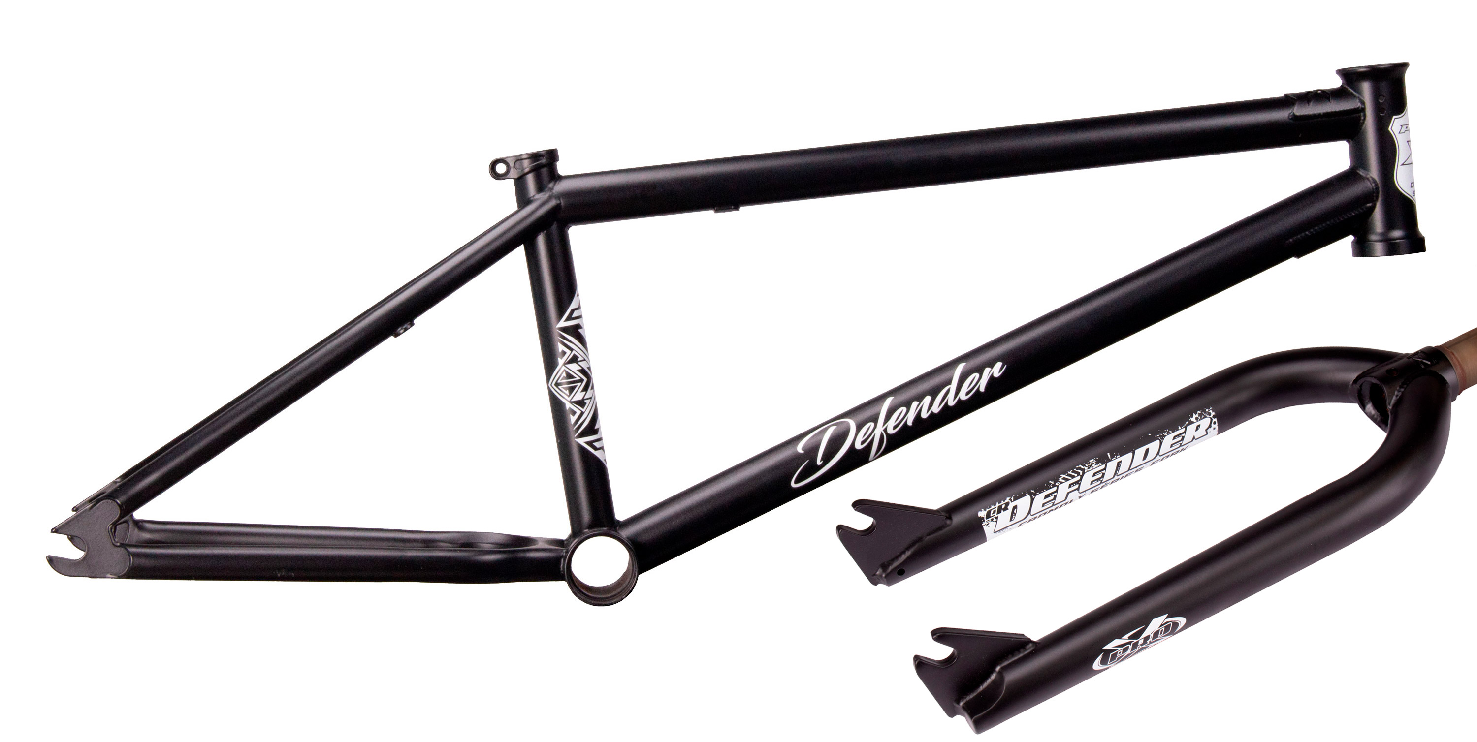 Quadro/garfo pro-x cr-mo defender 2025 - preto tamanho:20,7