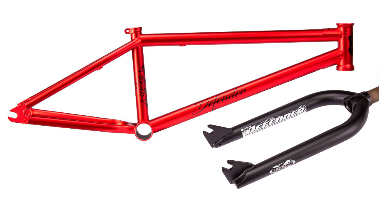 Quadro/garfo pro-x cr-mo defender 2025 - vermelho tamanho:20,7