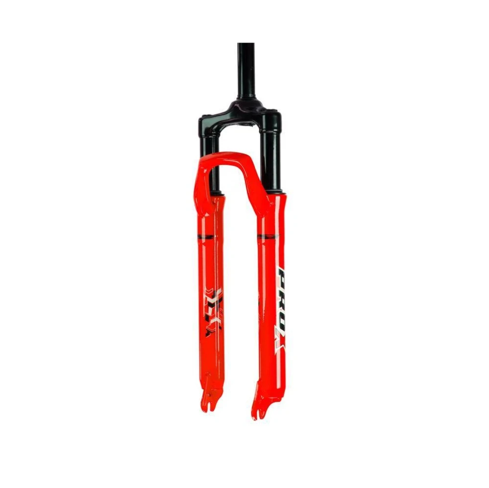 Garfo suspensão pro-x 26 e 29 grau s/grava 100mm freio disco cor vermelho