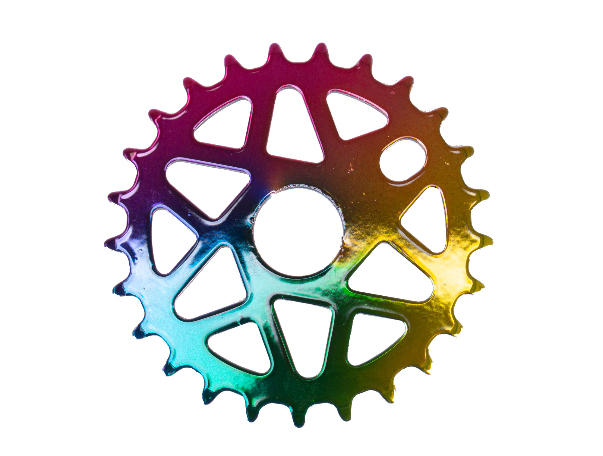 Coroa bmx pro-x alumínio 25 dentes - camaleão