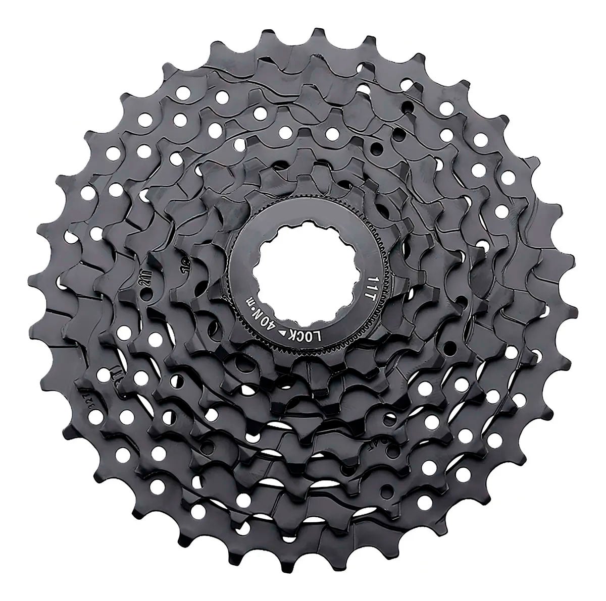 Cassete 8v k7 8 velocidades 11-32d catraca de encaixe cor preto