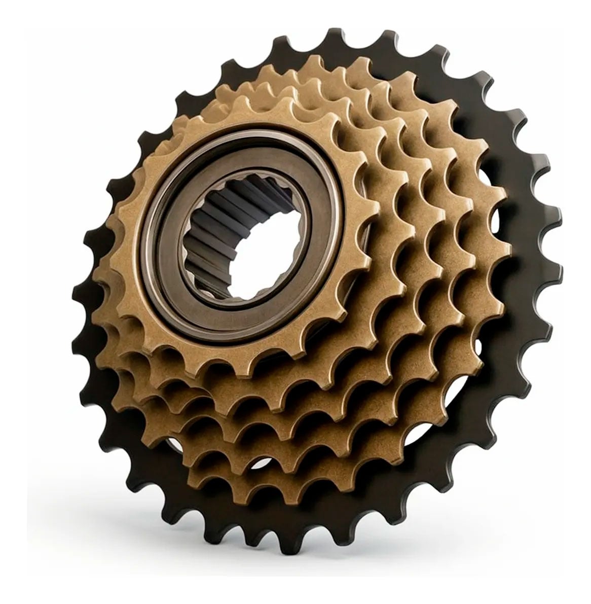 Roda livre 7 velocidades dourada 14/28d