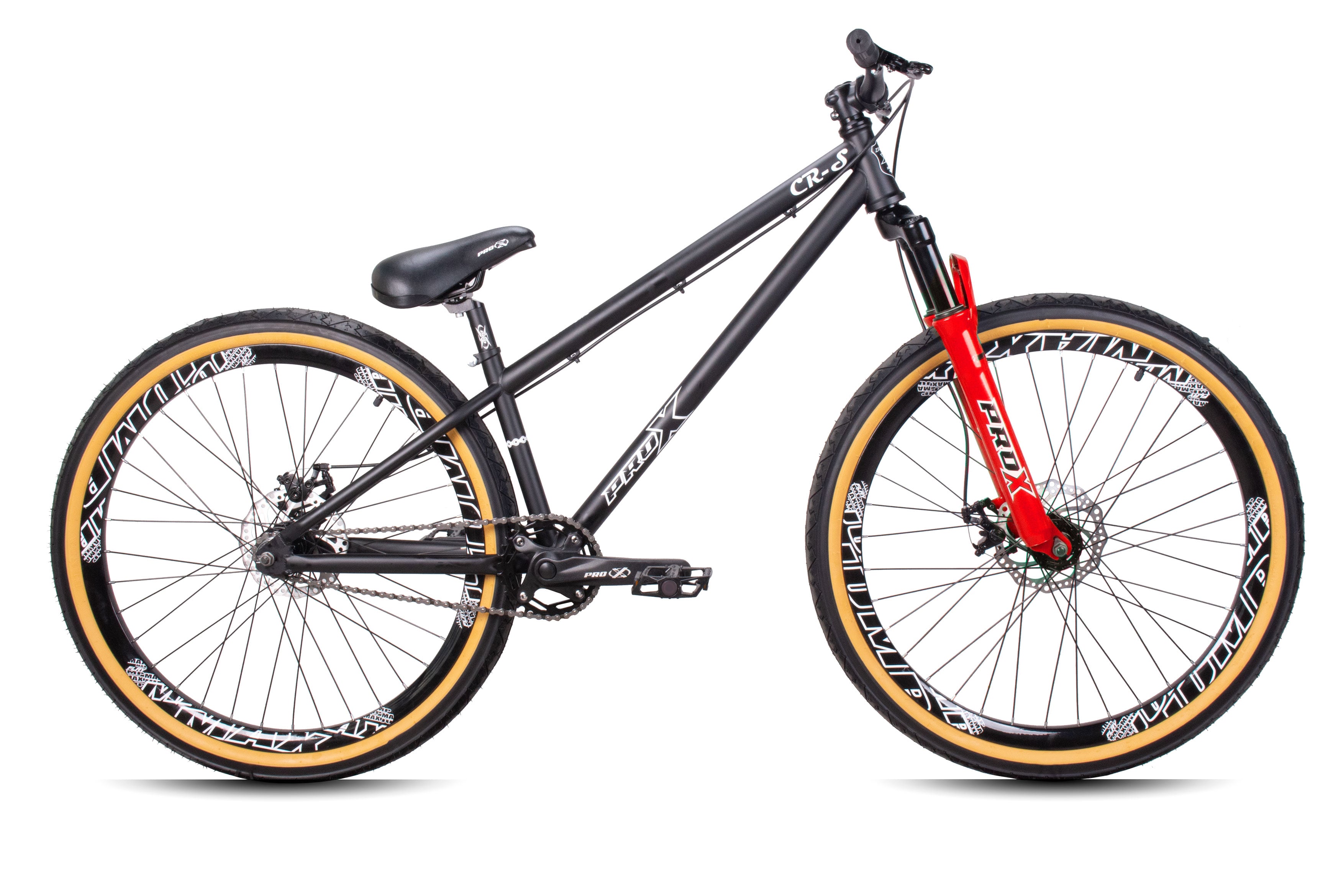 Bicicleta aro 26 pro-x freeride cr-s preto - susp. vermelho