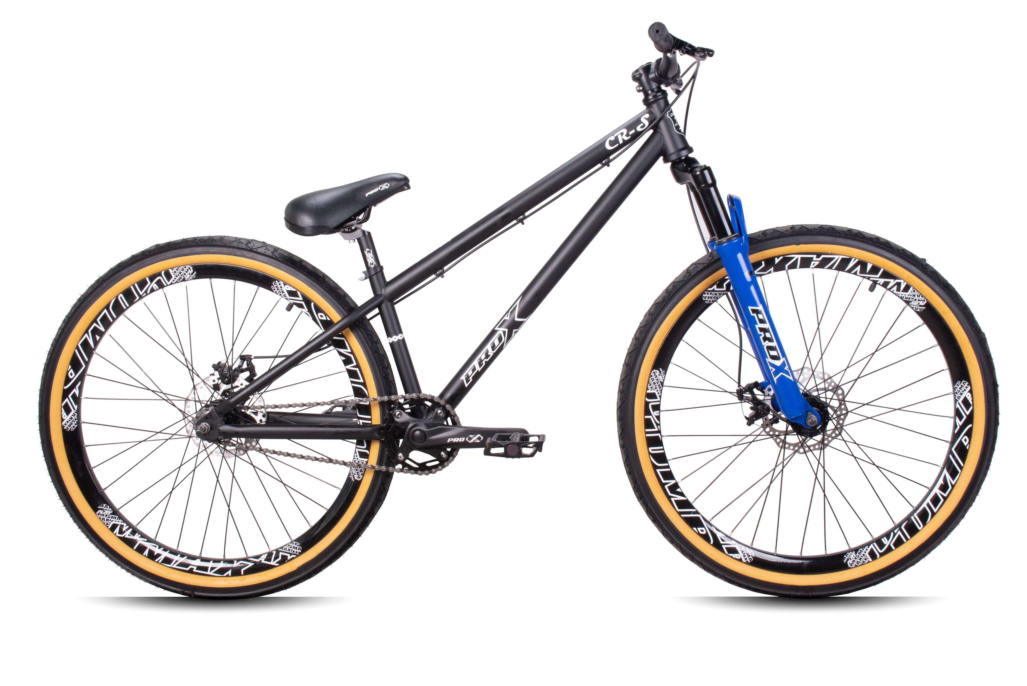 Bicicleta aro 26 pro-x freeride cr-s preto - susp. azul