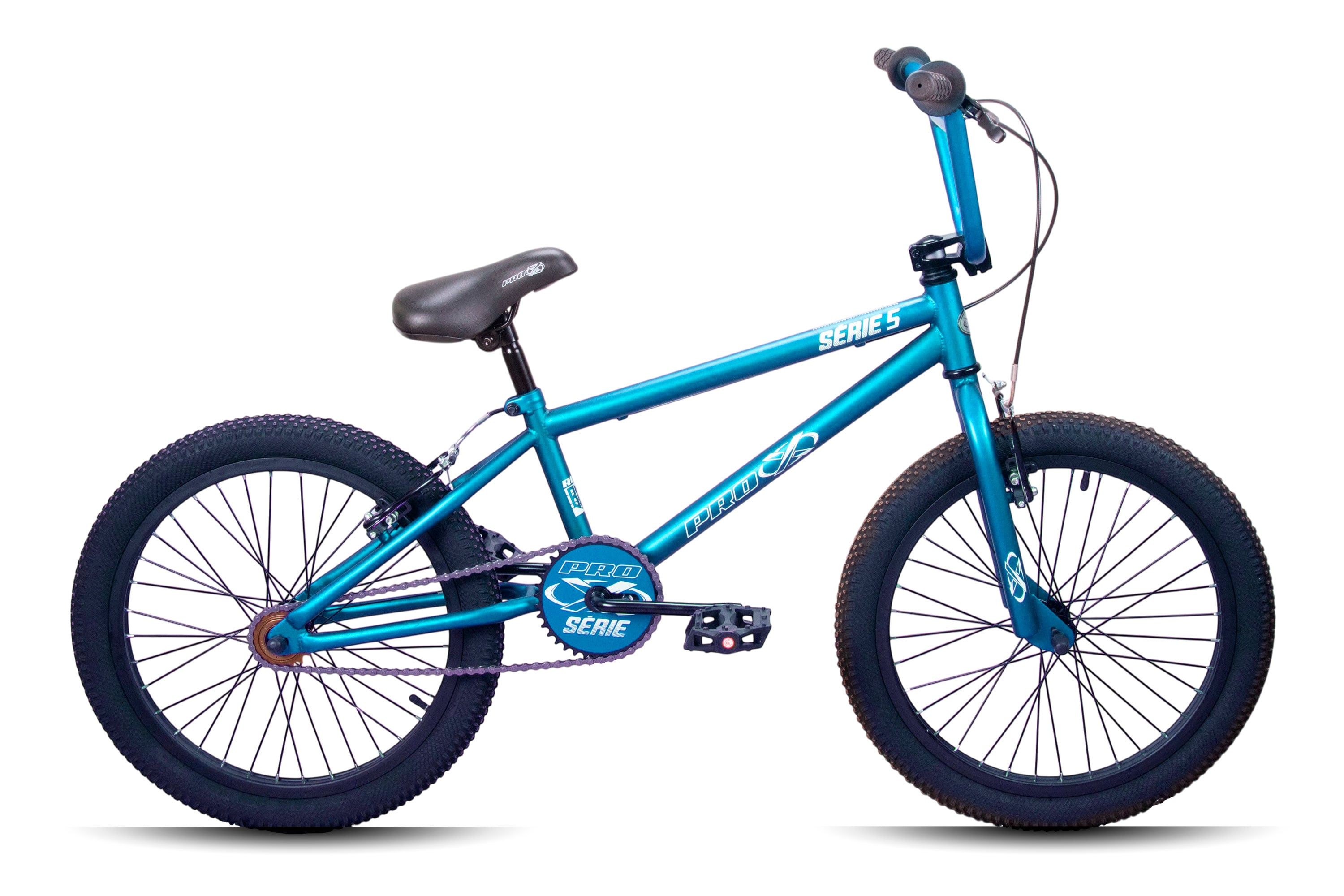 Bicicleta aro 20 bmx pro-x serie 5 azul fosco - 2026