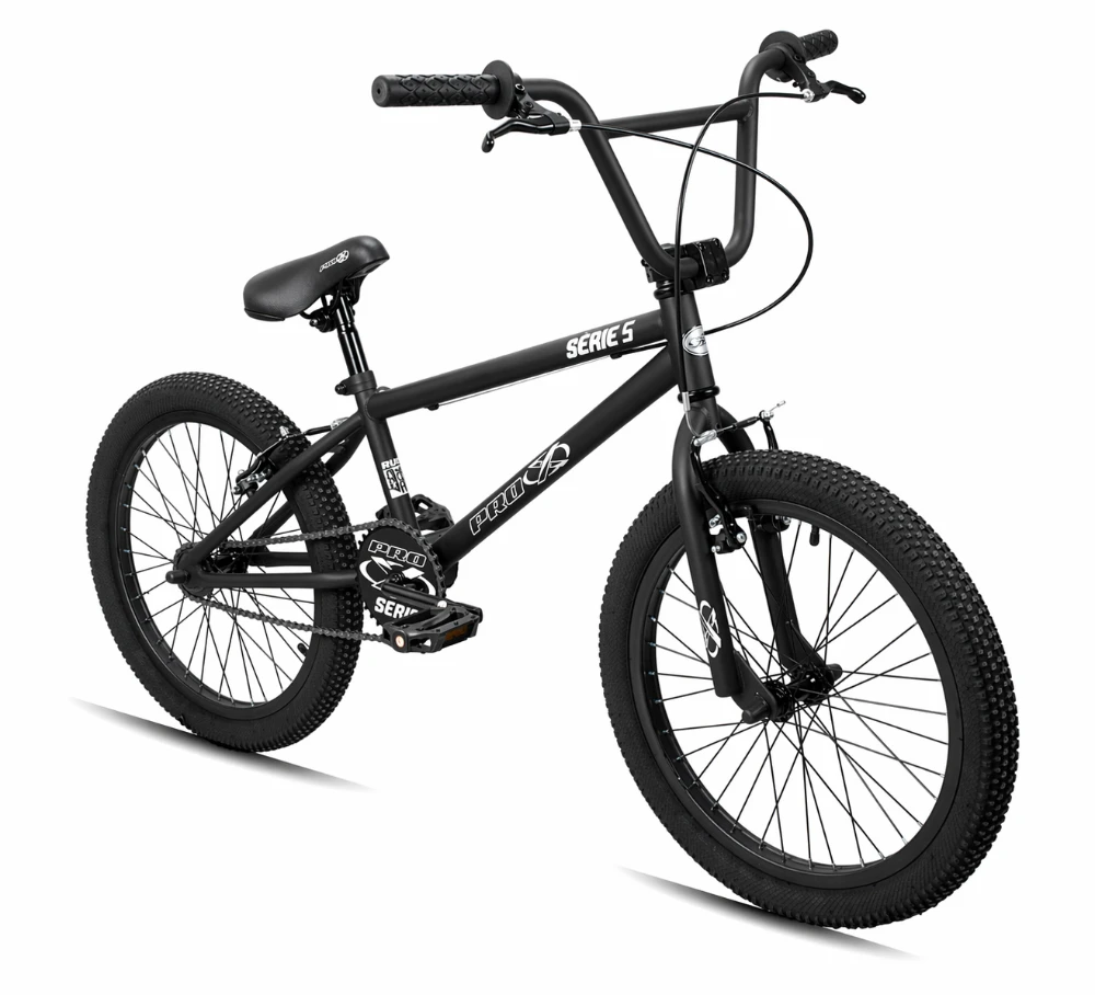 Bicicleta aro 20 bmx pro-x serie 5 preto fosco - 2026