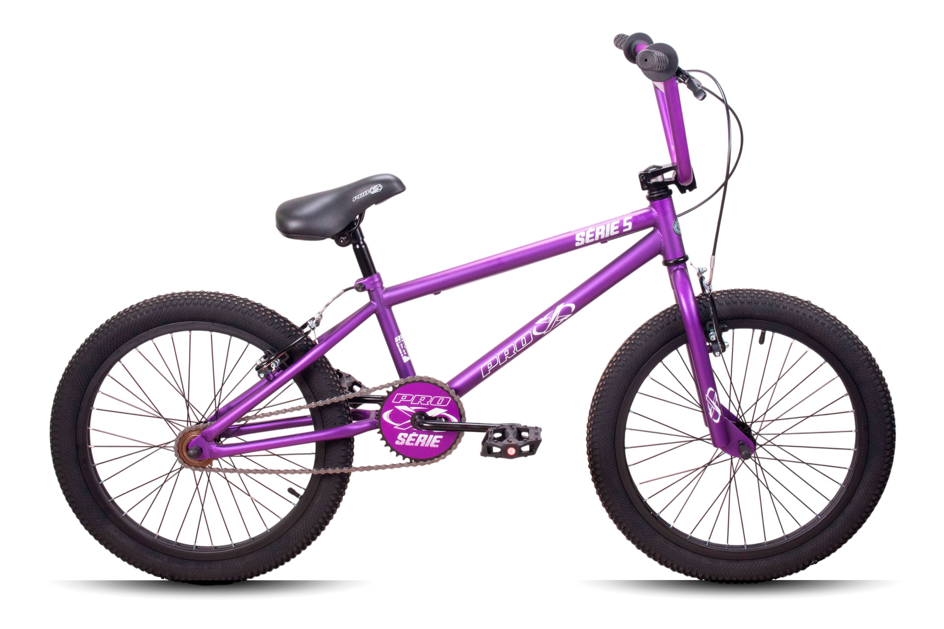 Bicicleta aro 20 bmx pro-x serie 5 roxo fosco - 2026