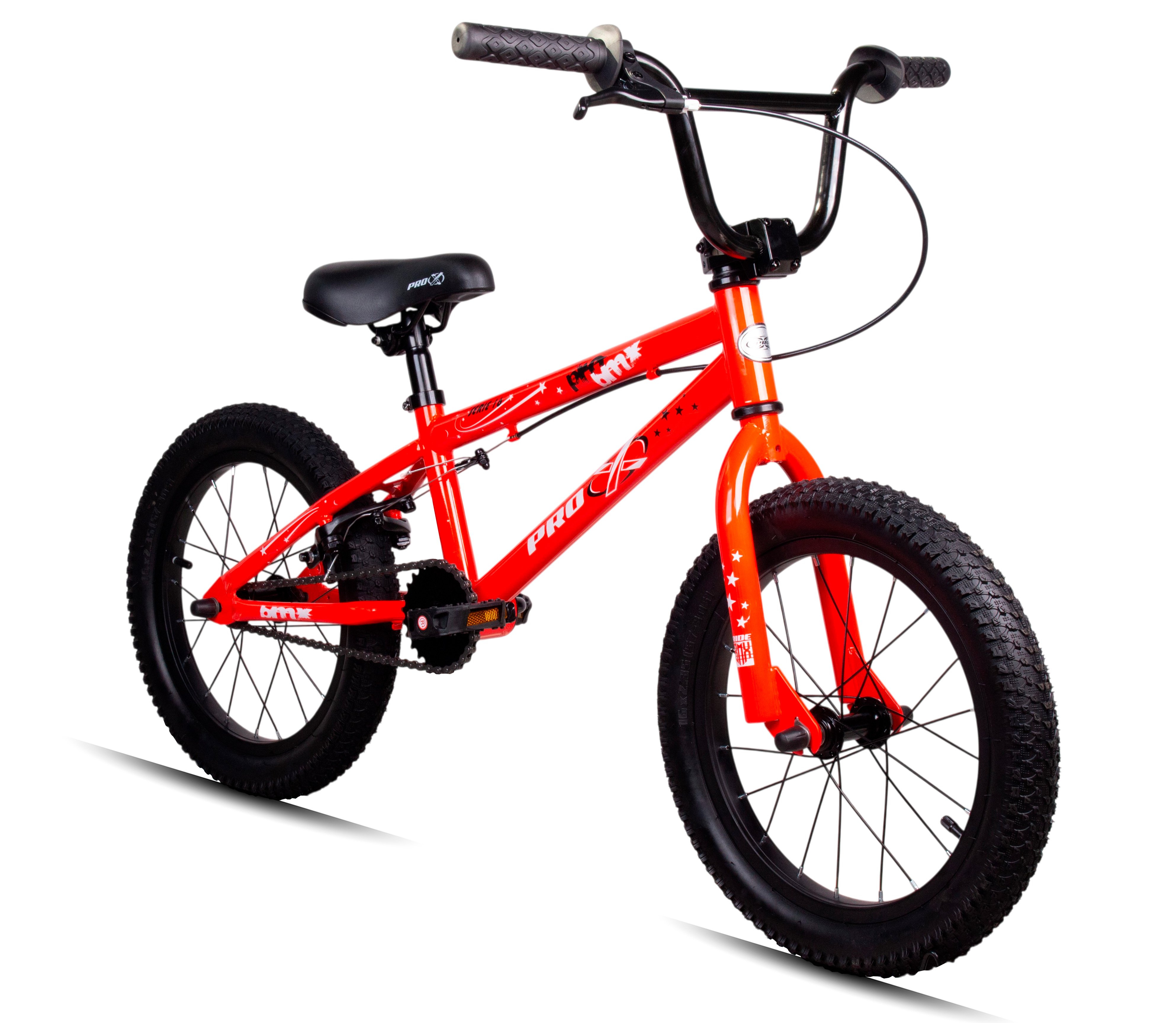 Bicicleta bmx aro 16 pro-x mod serie 16 freestyle pneu balão vermelho