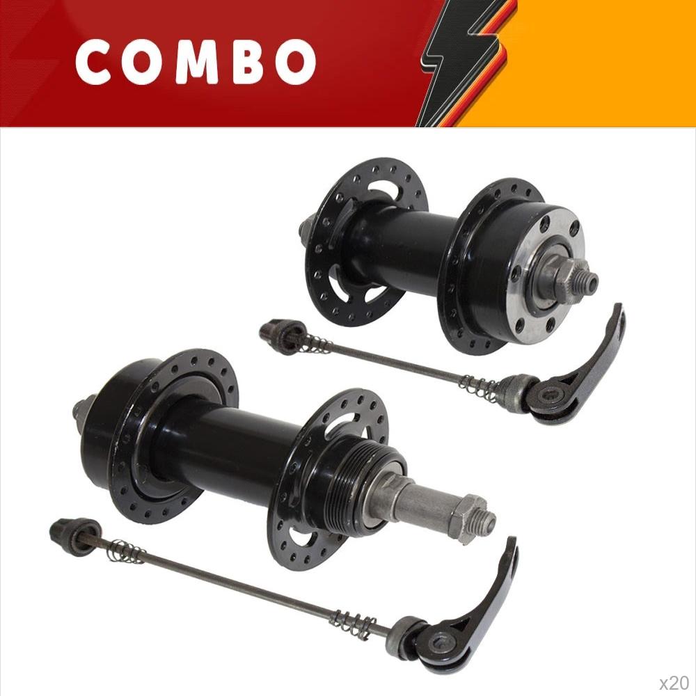                             férias <b>5%</b> -  20x cubo aço par com esfera preto eixo furado 3/8x180mm com blocagem com espaçador p/ freio a disco 36 furos