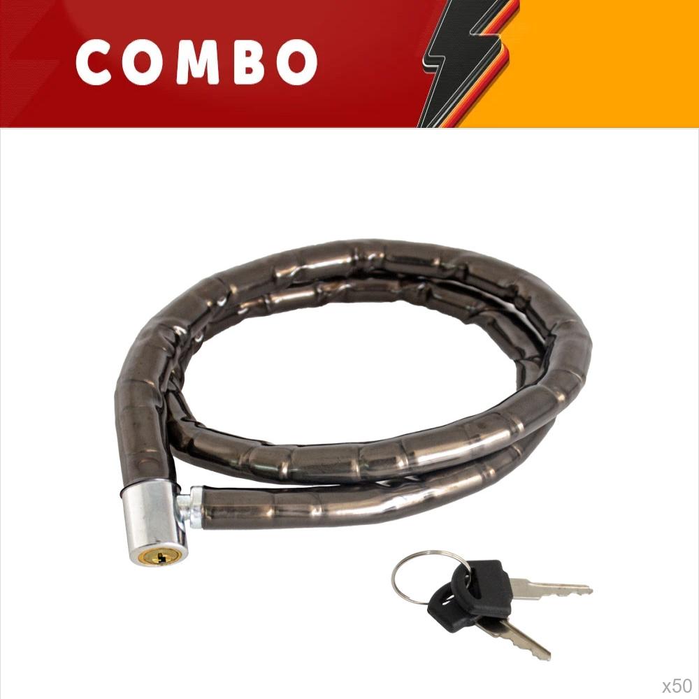                             férias <b>10%</b> - 50x cadeado articulado aço 18mm x 1000mm fume com 2 chaves