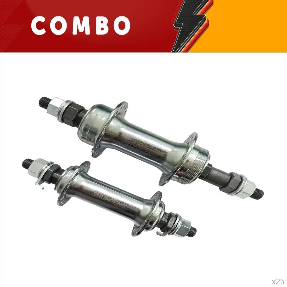                            férias <b>5%</b> -  25x cubo aço <b>shunfeng</b> par com esfera <b>cromado</b> com eixo 3/8x180mm com espacador 36 furos