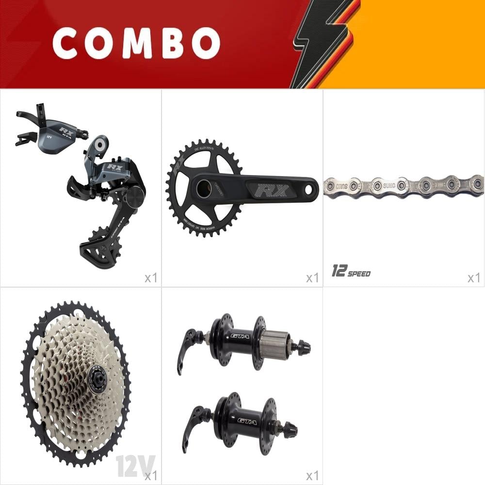Combo 1x kit relação 12v - rx black - confira itens