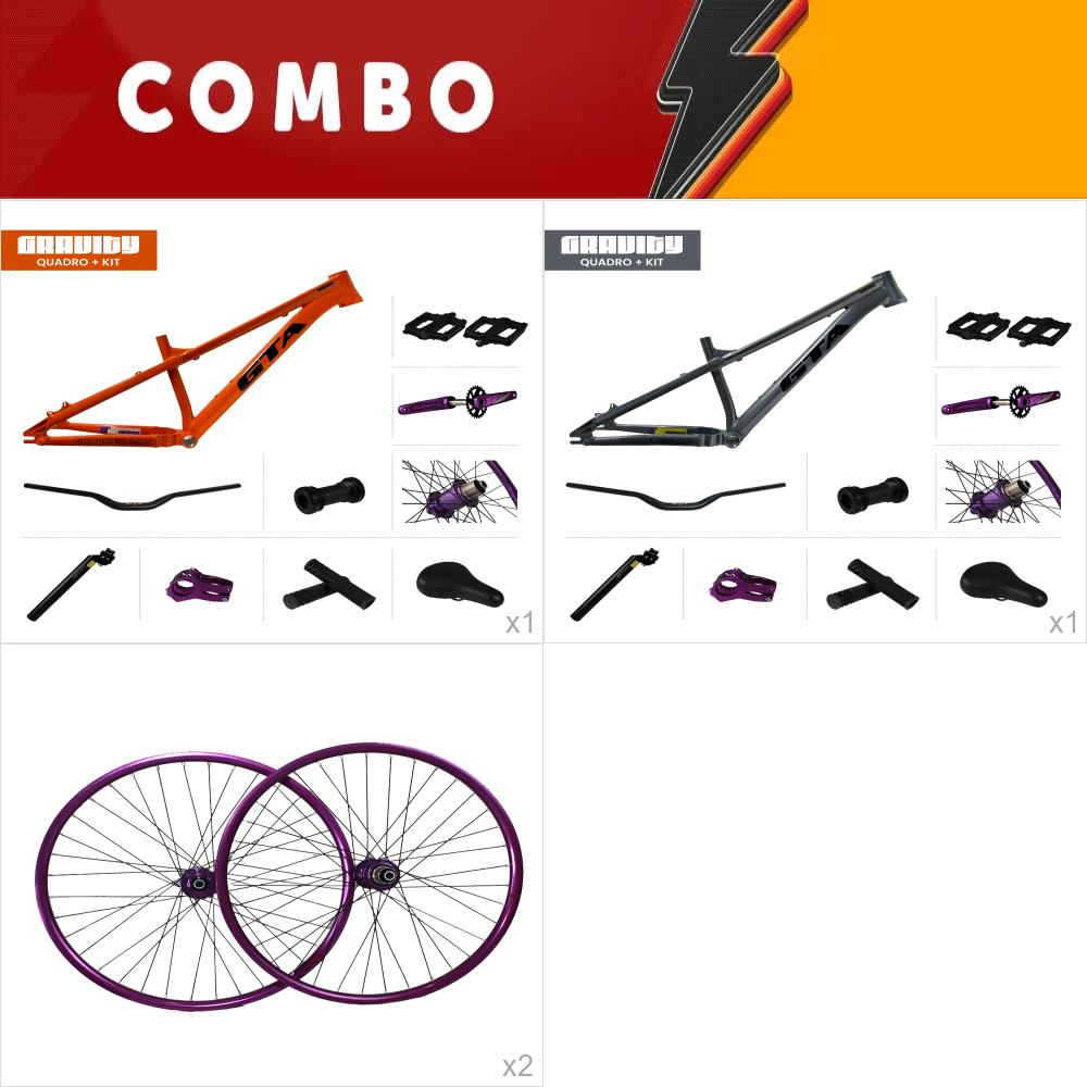                               férias <b>10%</b> <br> 2x kit gravity laranja  + cinza com rodas com cubo barulhento