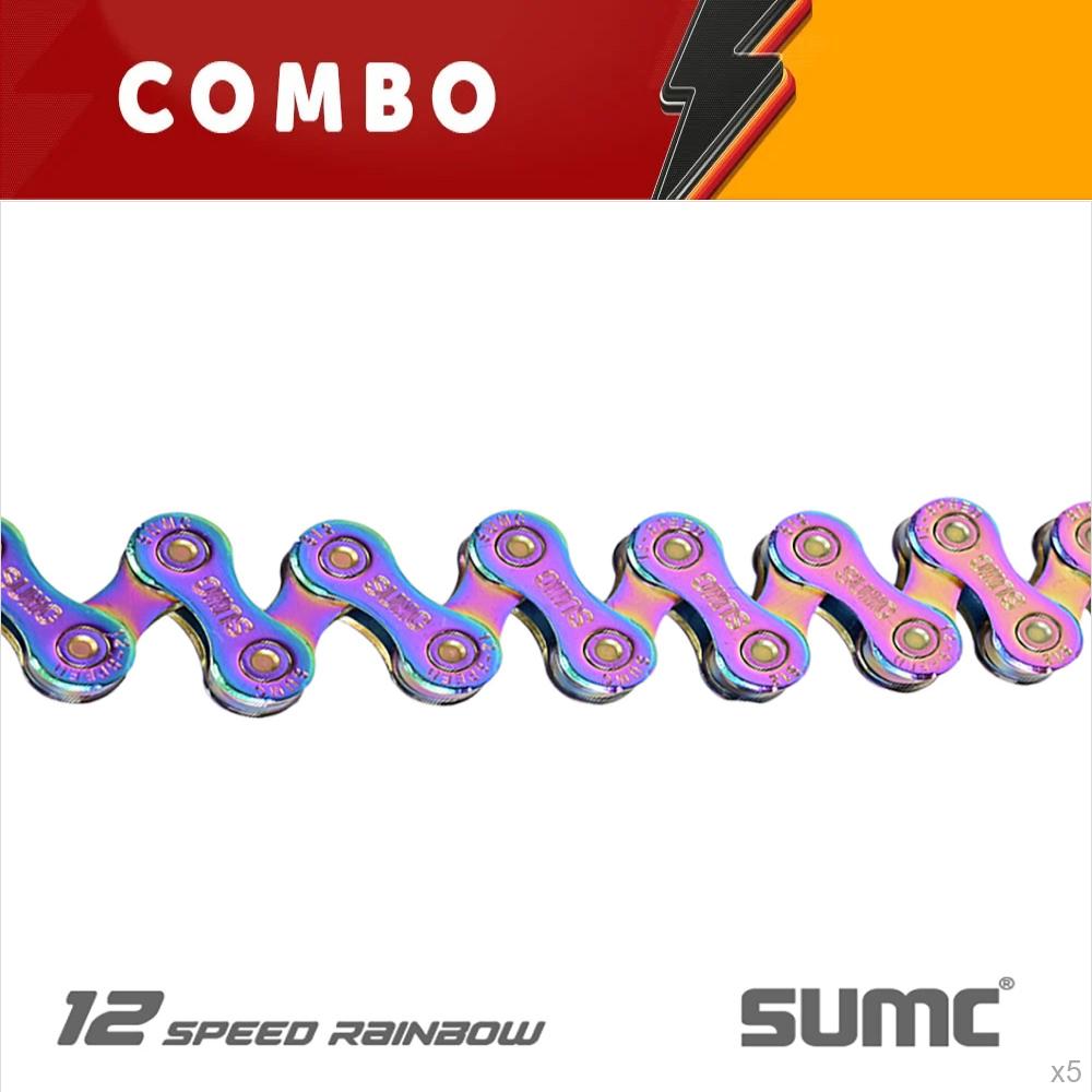     liquidação <b>20%</b> - 5x corrente fina 12 velocidades camaleão index 126 elos com power link