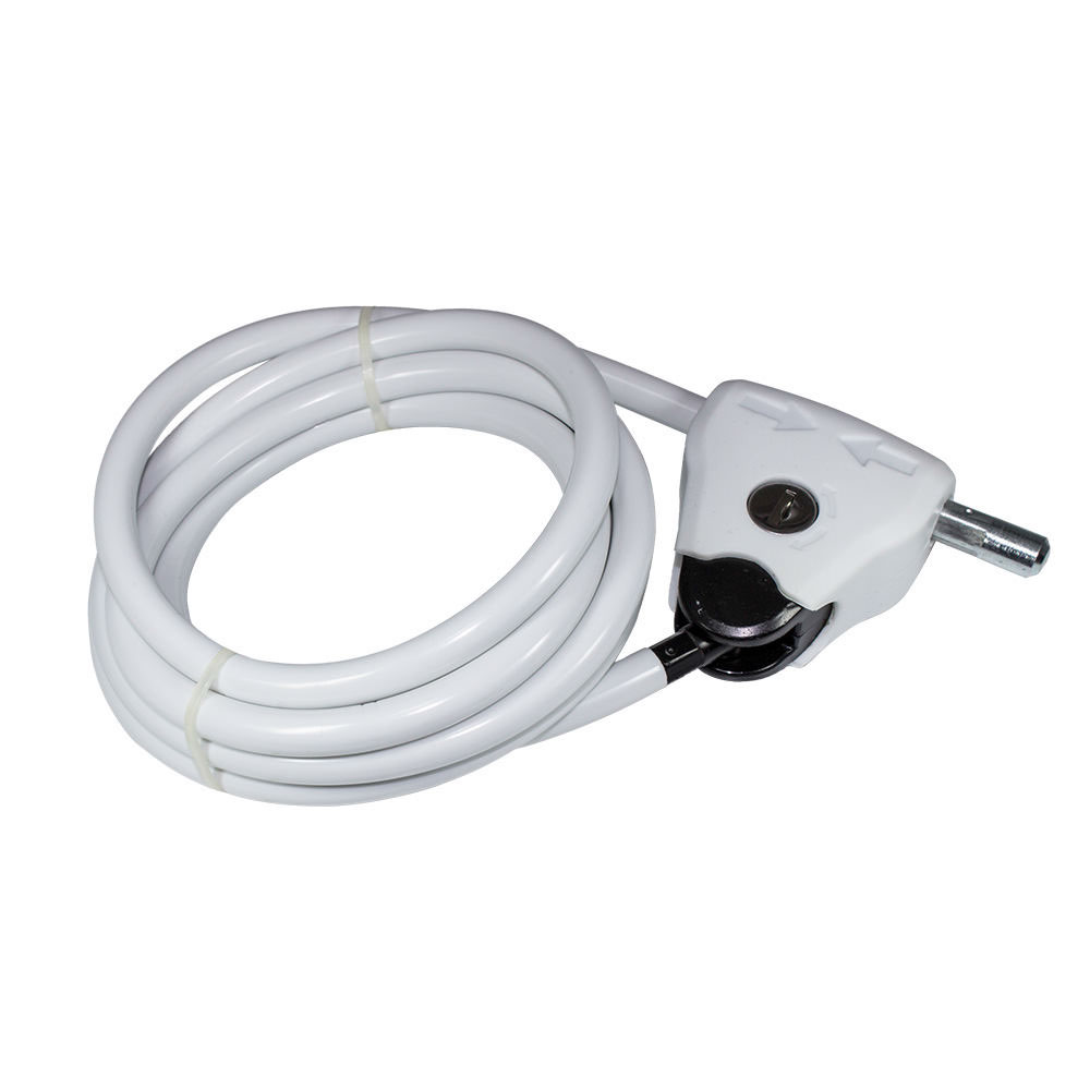 Cadeado aco ajustavel 10mm x 2100mm branco