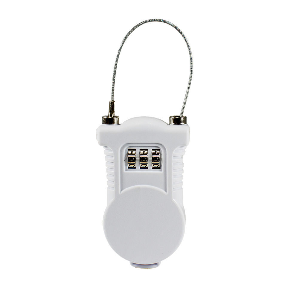 Cadeado retratil com segredo 1200mm branco