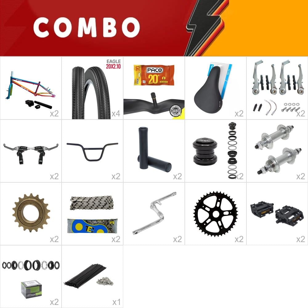 Combo bmx 2x gta nitro camaleão - falta aros - confira os itens