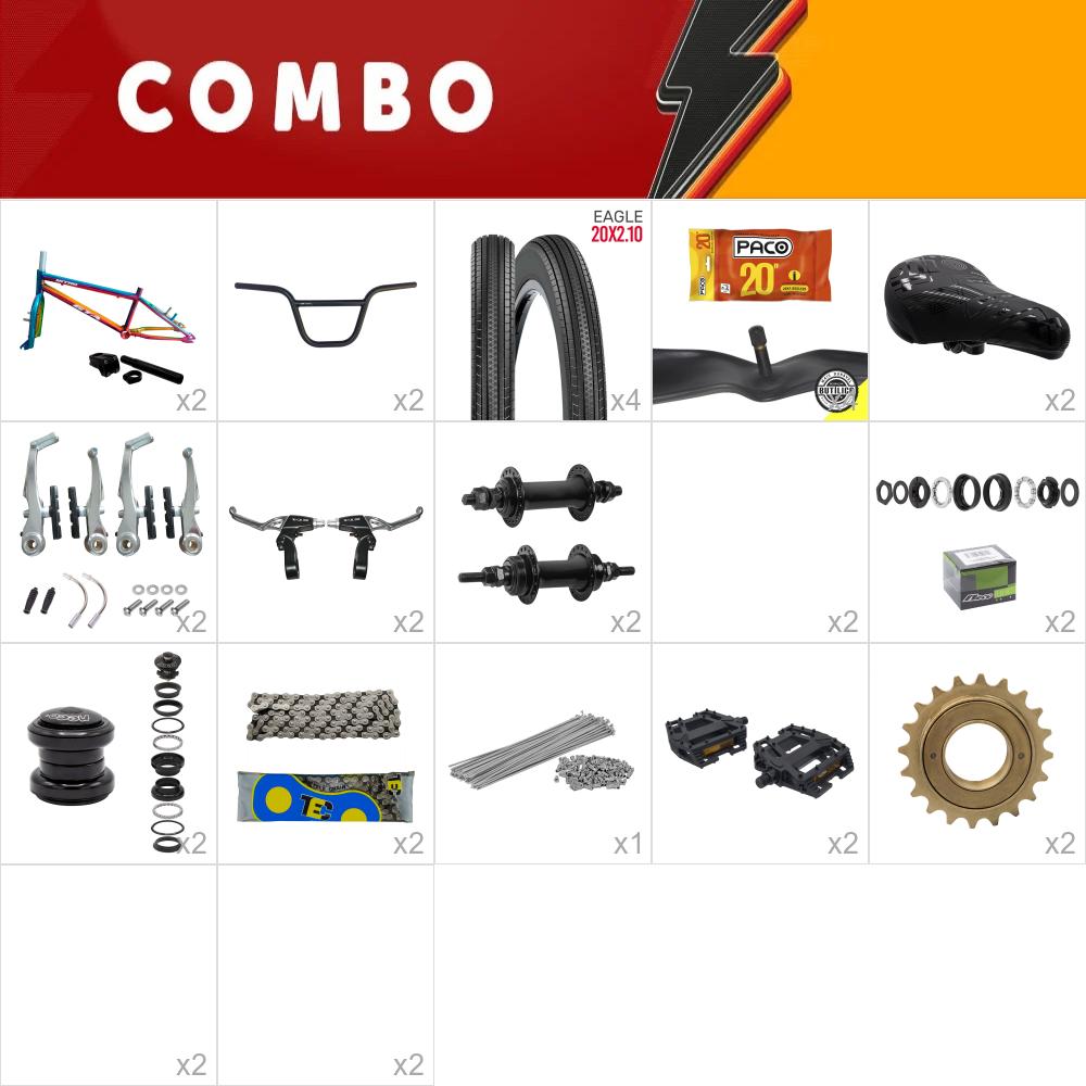           combo bmx 2x gta nitro camaleão - falta aros - confira os itens