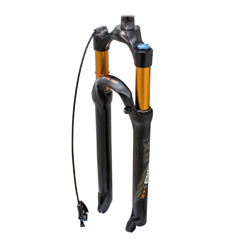 Suspensão 29 ar/óleo de canelas de magnesio com trava remota cor dourada/preto com retorno