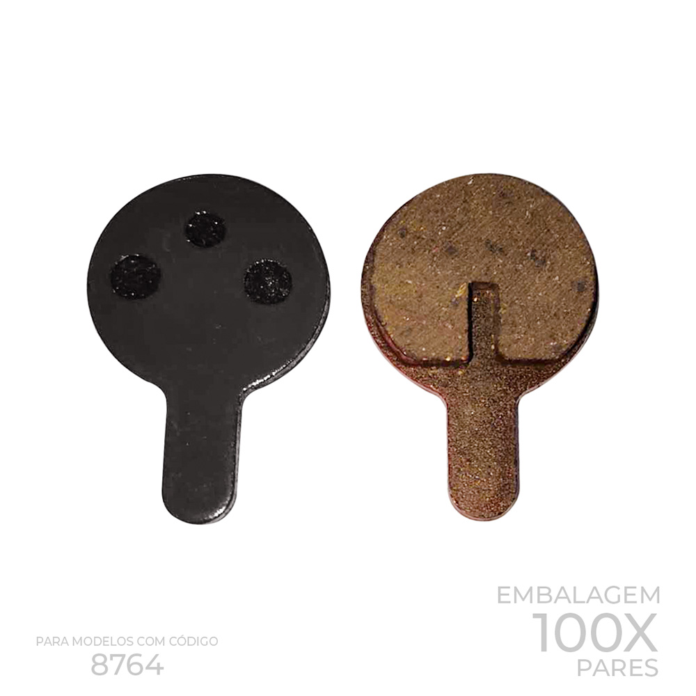 Pastilha de freio disco redondasemi metálica para freio modelo 8764