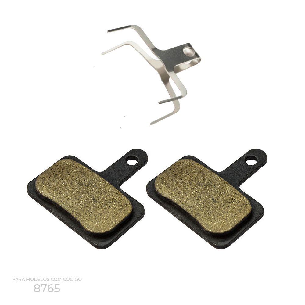 Pastilha de freio disco de resina retangular para freio modelo 8765, 8766, 10922