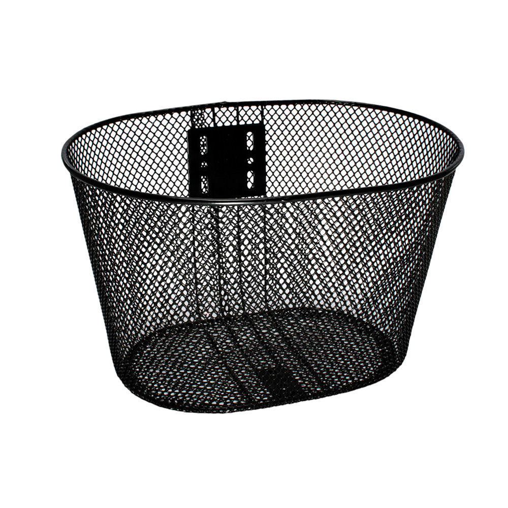 Cestao de aço preto com haste 32x23x20 4mm para bicicleta aro 24