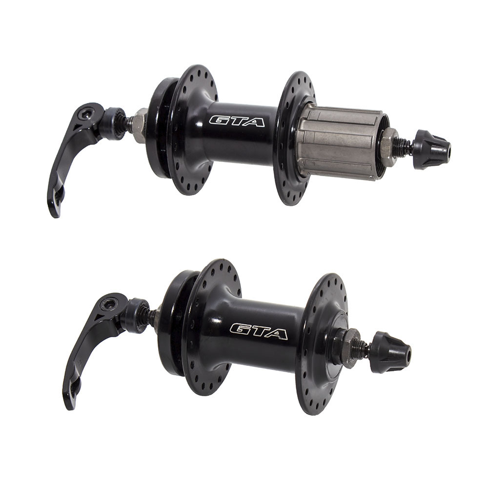 Cubo aluminio par com esfera preto para cassetes de 8 até 12 velocidades com blocagem para freio a disco 36 furos 