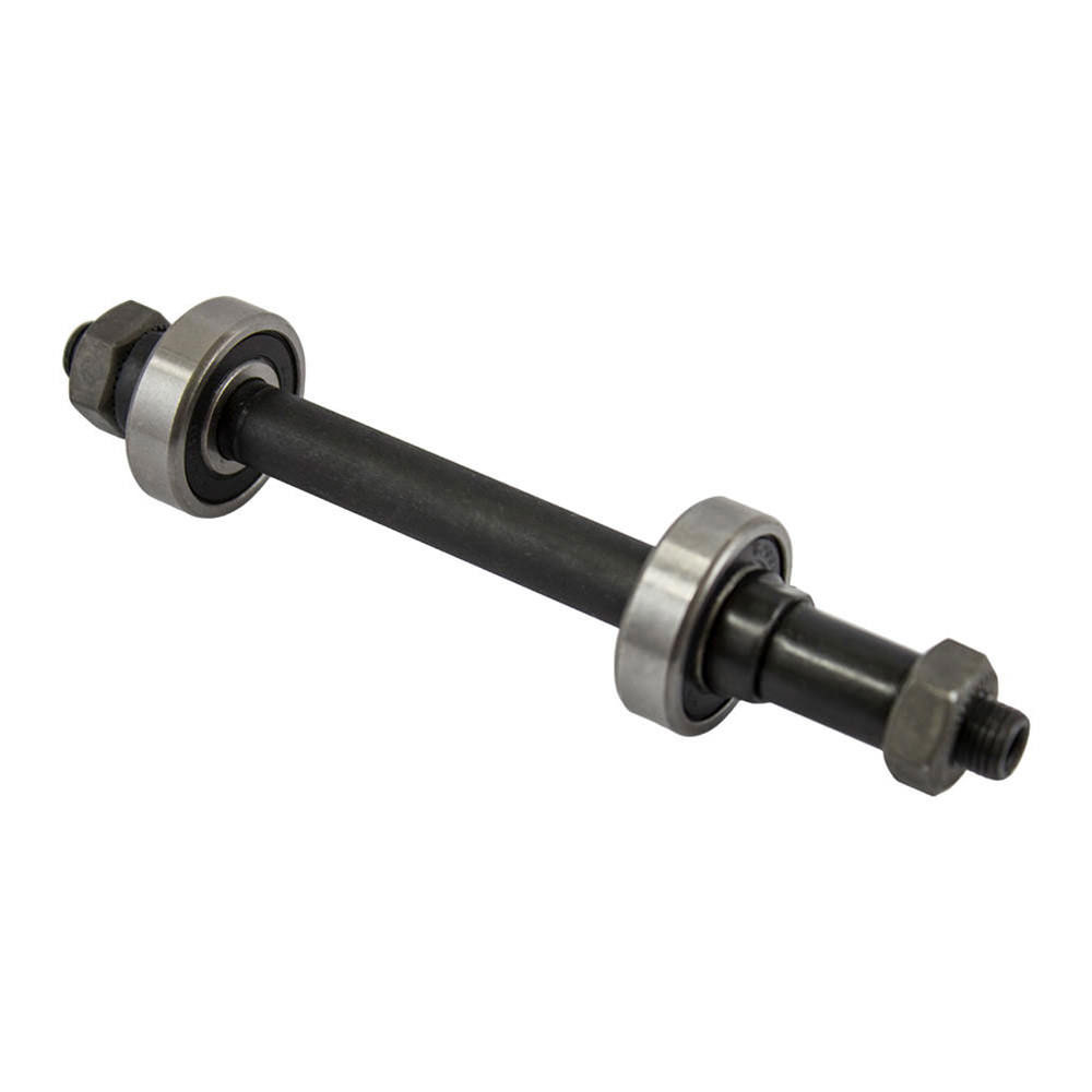 Eixo traseiro furado 3/8x145mm com rolamento