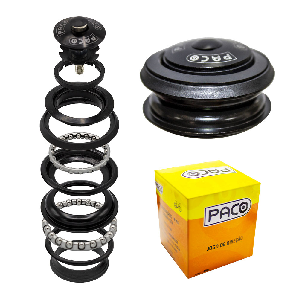 Jogo caixa de direção mega over aheadset preto