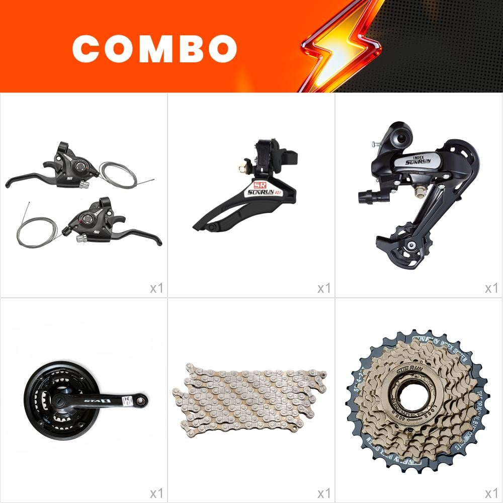 Combo 1x kit relação <b>21v sunrun</b> - confira itens 