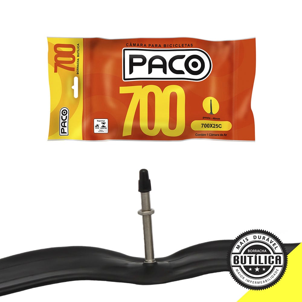 Câmara aro 700x2532c butilica  presta 48mm