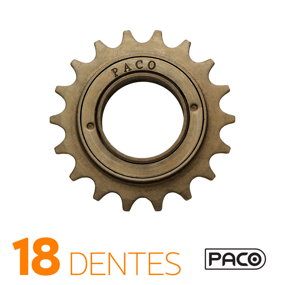Roda livre 18d toda esferada dourada 
