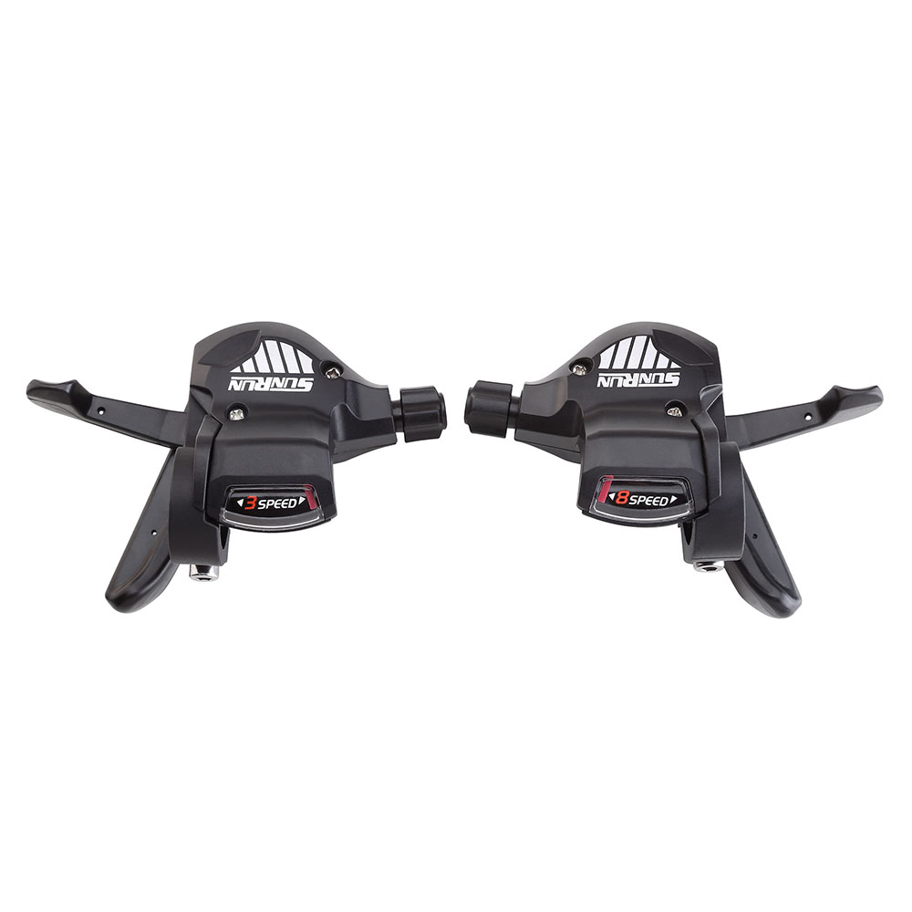 Alavanca de câmbio rapid fire 24v com cabos cor preto (polybag)