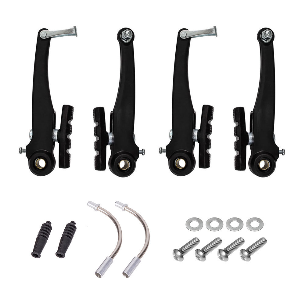 Freio vbrake nylon preto 110mm, com sapata orbital 70mm
