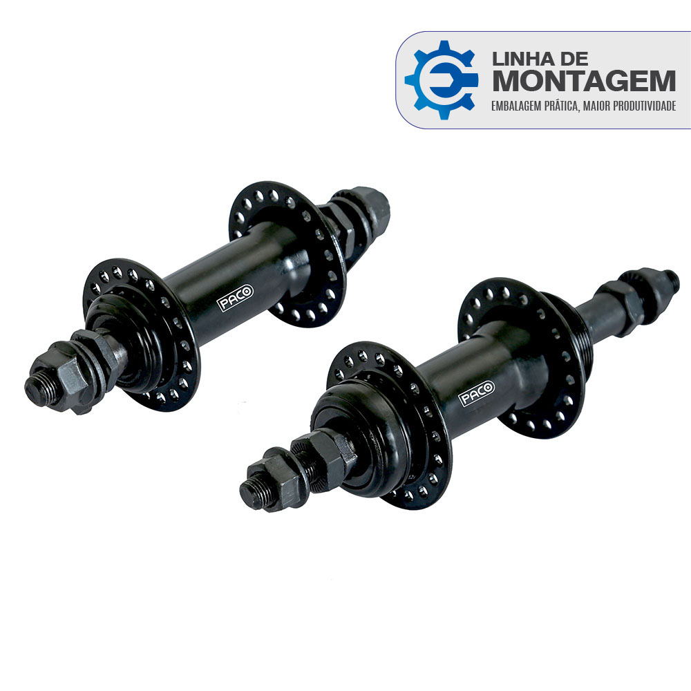 [para linha de montagem] cubo de aço par com esfera preto com eixo 3/8x180mm com espacador 36furos 