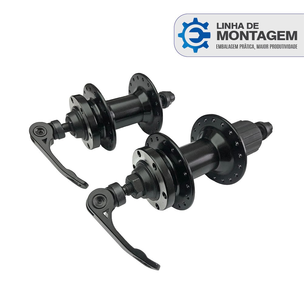 para linha de montagem cubo aluminio par com esfera preto para cassetes de 8/9/10/11/12 velocidades com blocagem para freio a disco 36furos 