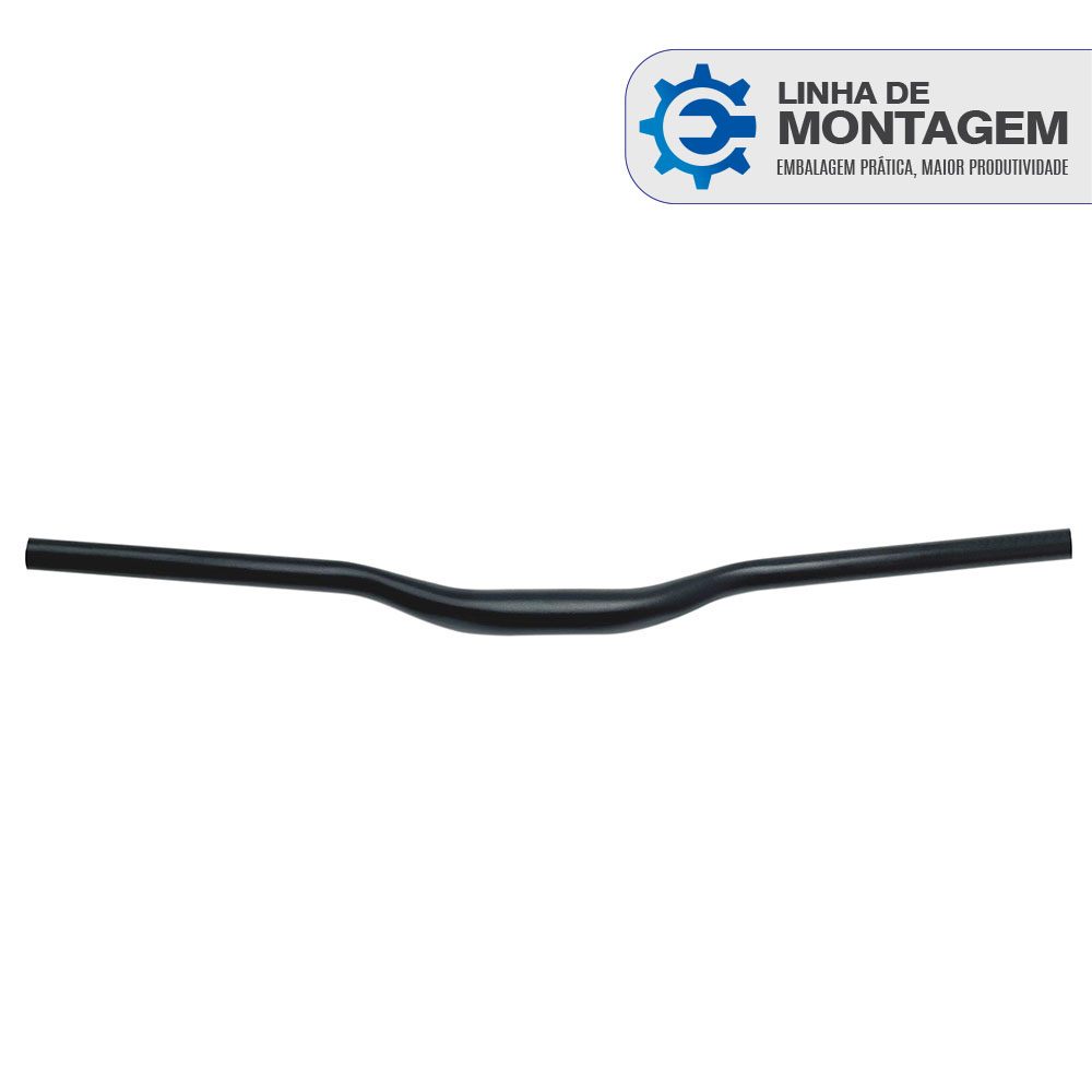 [para linha de montagem] guidão mtb downhill alumínio 31.8x680x30mm preto  sem logo