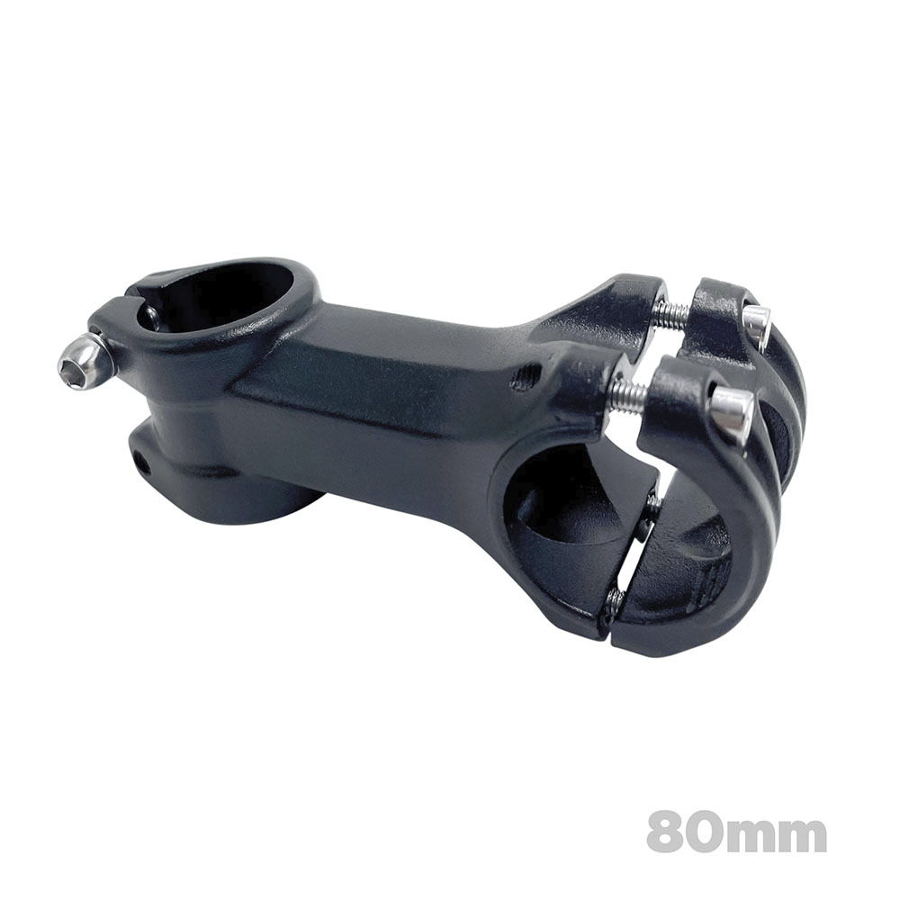 [para linha de montagem] suporte de guidão em alumínio aheadset 80mm 7° 31.8mm preto  sem logo