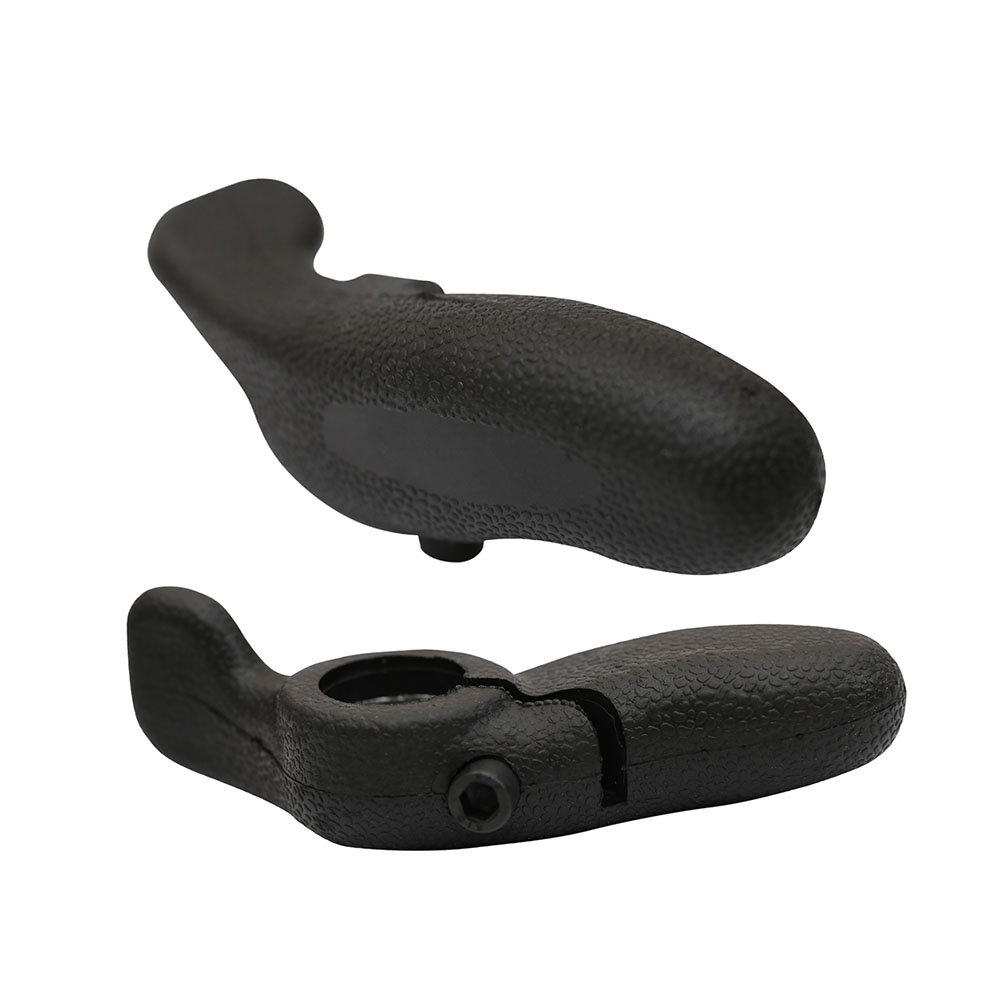 Bar end ergonomico emborrachado 100mm 22.2 tpr preto com encarte par