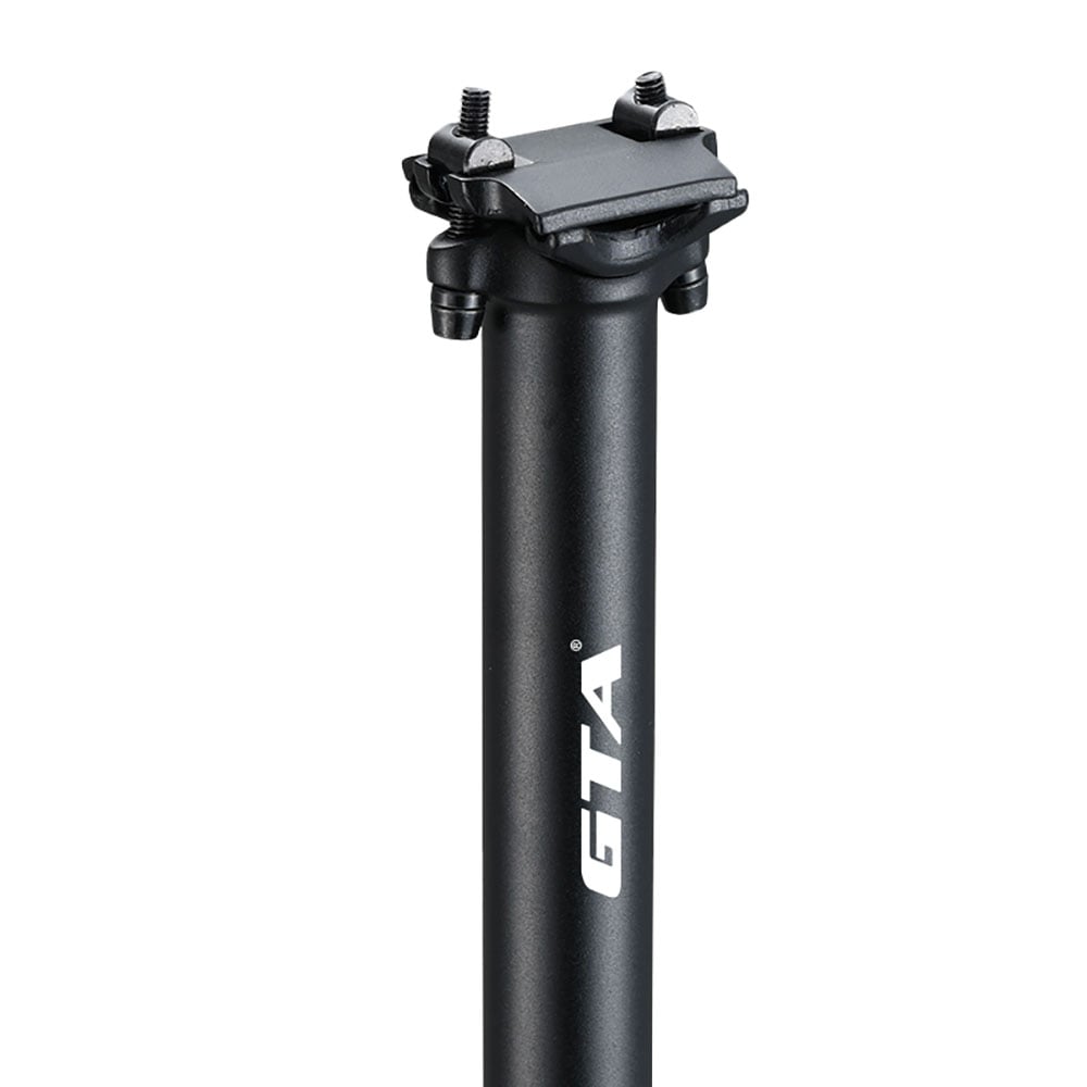 Canote de selim alumínio 2d forjado 31.6 x 400mm peça única preto