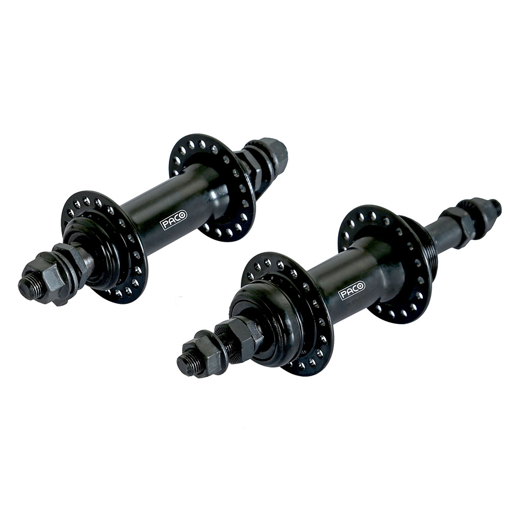 Cubo de aço par com esfera preto com eixo 3/8x180mm com espacador 36furos 