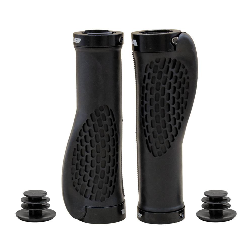 Manopla 130mm comfort borracha tpr preta com trava preta