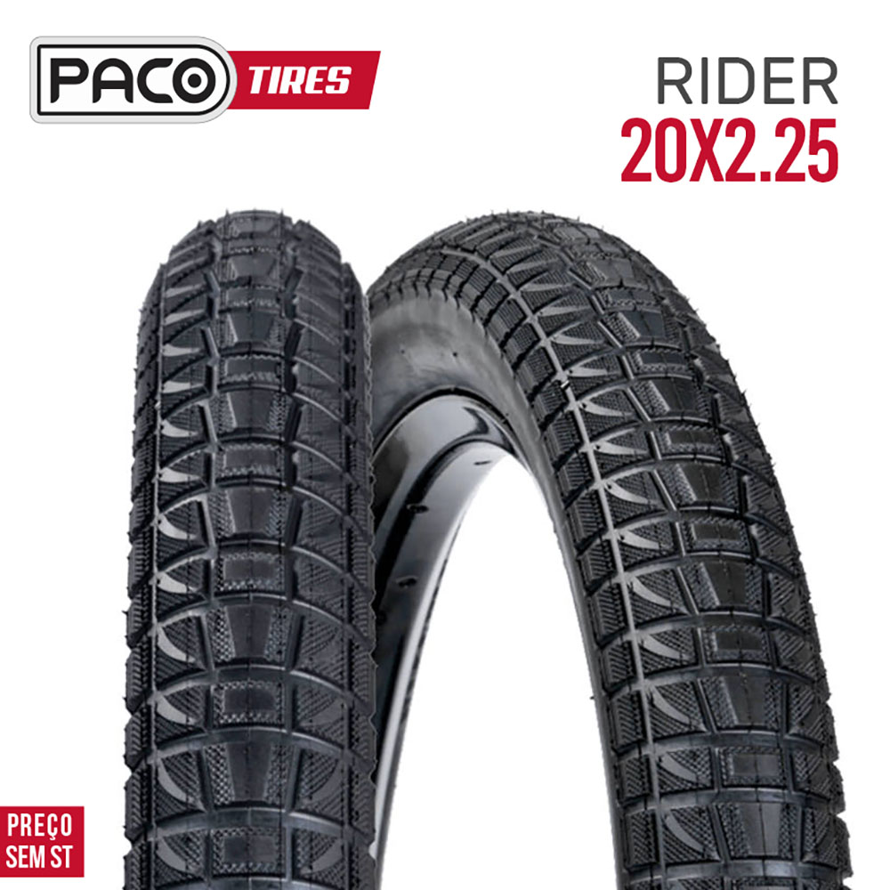 Pneu 20 x 2.25 rider cor preto