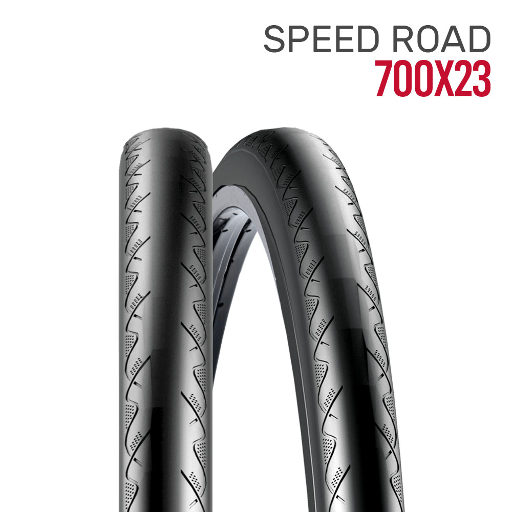 Pneu 700x23 speed road preto