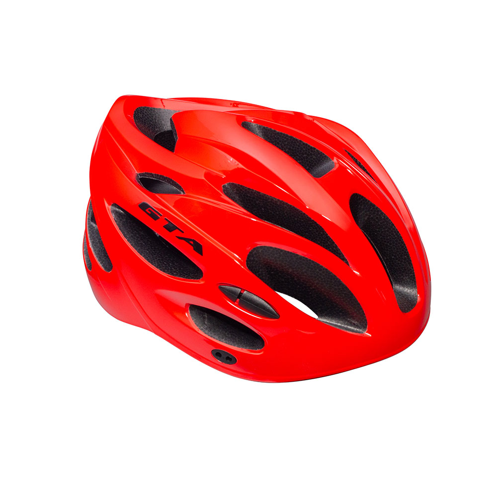 Capacete inmold mtb start 54/58 20 furos vermelho com sinalizador