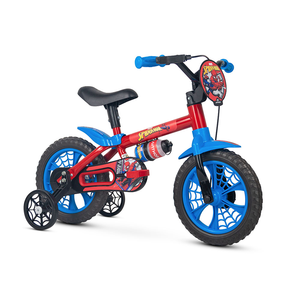 Bicicleta infantil aro 12 nathor homem aranha