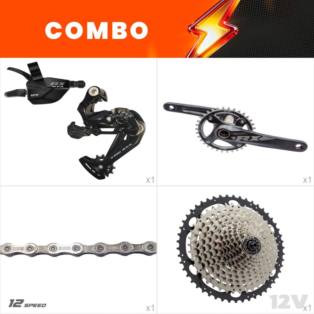 Combo 1x kit relação 12v - rx - confira itens