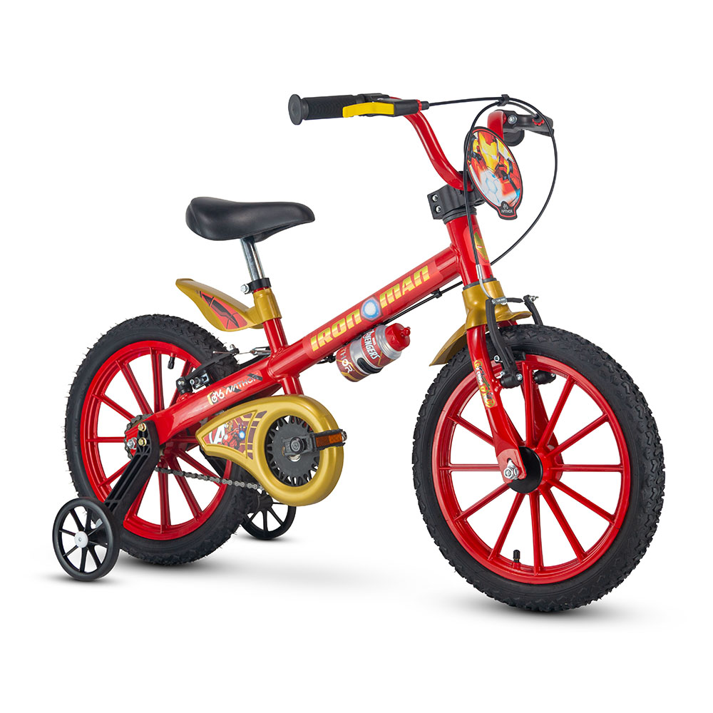 Bicicleta infantil aro 16 nathor homem de ferro