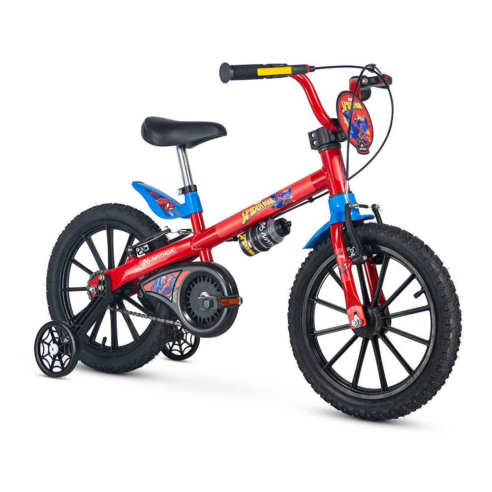 Bicicleta infantil aro 16 nathor homem aranha